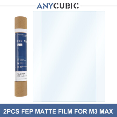 2Pcs ANYCUBIC FEP Matte film for LCD SLA 3D Printer Photon M3 Max Easy to Set Up