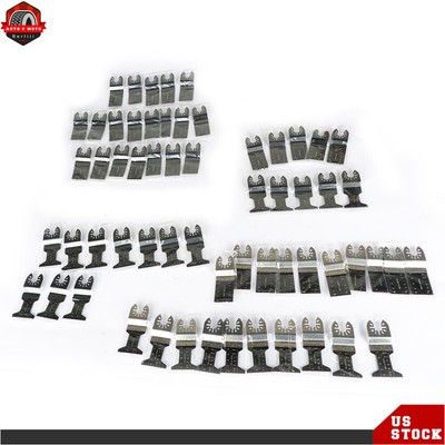 Universal Metal Wood Plastic Multitool Blades Quick Release Saw Blades 60Pcs new