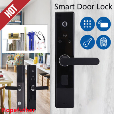 Electronic Digital Smart Keypad Keyless Entry Biometric Fingerprint Door Lock!