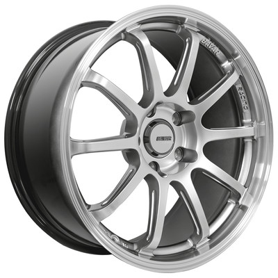 F18x8.5/R18x9.5'' Flow Formed Staggered Bavar Racing BVR03 Hyper Black/M (P18)