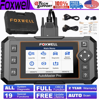 FOXWELL OBD2 Scanner Diagnostic Tool TPMS OIL EPB Resets Full System Code Reader