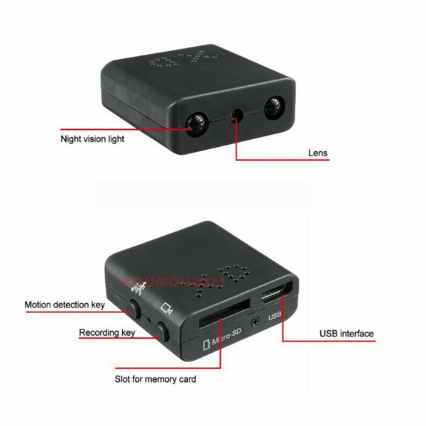 XD Mini Micro Spy Camera HD 1080P Camera Night Vision for Home Office Car Indoor - Image 5