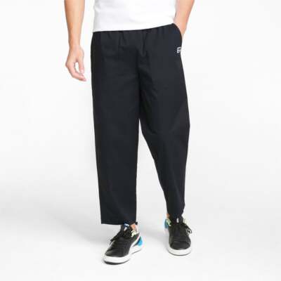 

Мужские черные повседневные спортивные штаны Puma Downtown из саржи 533680-01, Черный, Puma Downtown Twill Tapered Pants