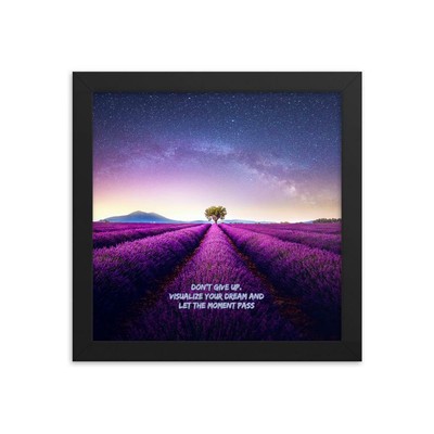 Visualize your dream framed poster
