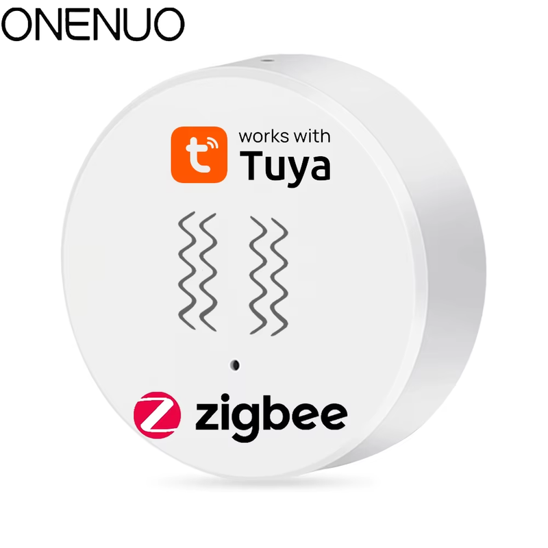Vibration Sensor with Zigbee function Detection Tuya Smart Life APP Notification