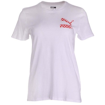 

Женская футболка с круглым вырезом и короткими рукавами Puma Slice Always Hot Graphic, размер  Athl, Белый
