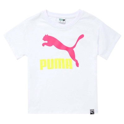 Puma Classics Archive Logo Футболка с круглым вырезом и длинными рукавами для мальчиков, размер 5, спортсмен