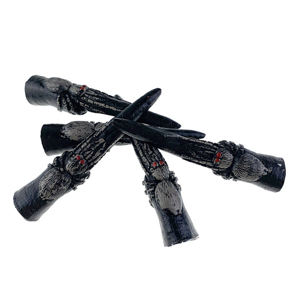 2 Sets Black Claws Trick Props Fingernail Decoration for ...
