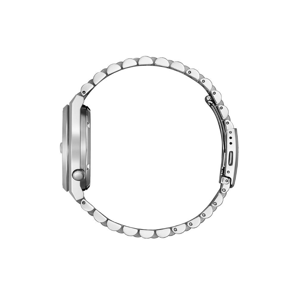 Pre-owned Citizen Mechanical Automatic Silver Stainless Steel Strap Men Watch Nj0158-89l