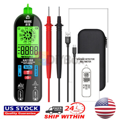 A1X Mini Digital Multimeter Intelligent Auto Ranging Rechargeable DC/AC Voltage.