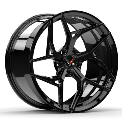 20'' 21'' ALT12 Forged Gloss Black wheels for C8 Corvette Z51 Stingray rim Concave
