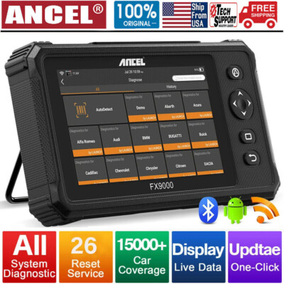 Ancel FX9000 Automotive OBD2 Scanner Code Reader Car All System SRS TPMS DPF ABS