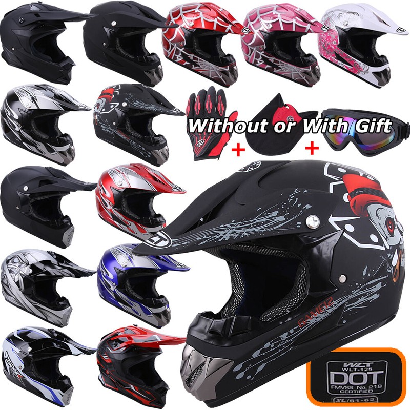 Motorcycle Motocross Off Road Full Face Helmet ATV Dirt Bike Downhill Racing DOT