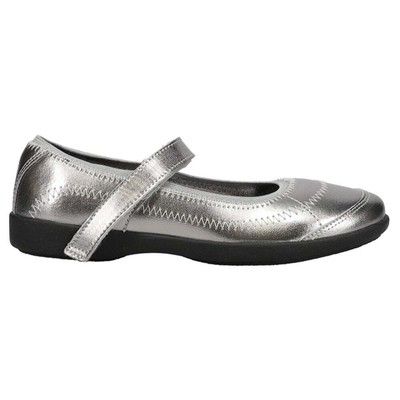 

Hush Puppies Reese Mary Jane Youth Girls Повседневная обувь на плоской подошве размером 6 м HK161956-021, Серебряный, Hush Puppies Reese Mary Jane Youth