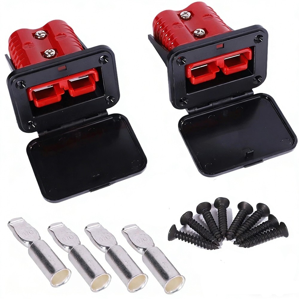 175A 600V Car Battery Quick Connect Disconnect Winch Connector Gauge Cable Set
