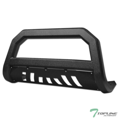 Topline For 2009-2015 Honda Pilot AVT Bull Bar Bumper Grille Guard Textured Blk