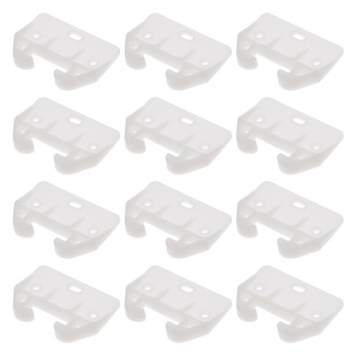 12 Pcs Hinge Repair Plate Cabinet Glide Runner Drawer Rail Parts
