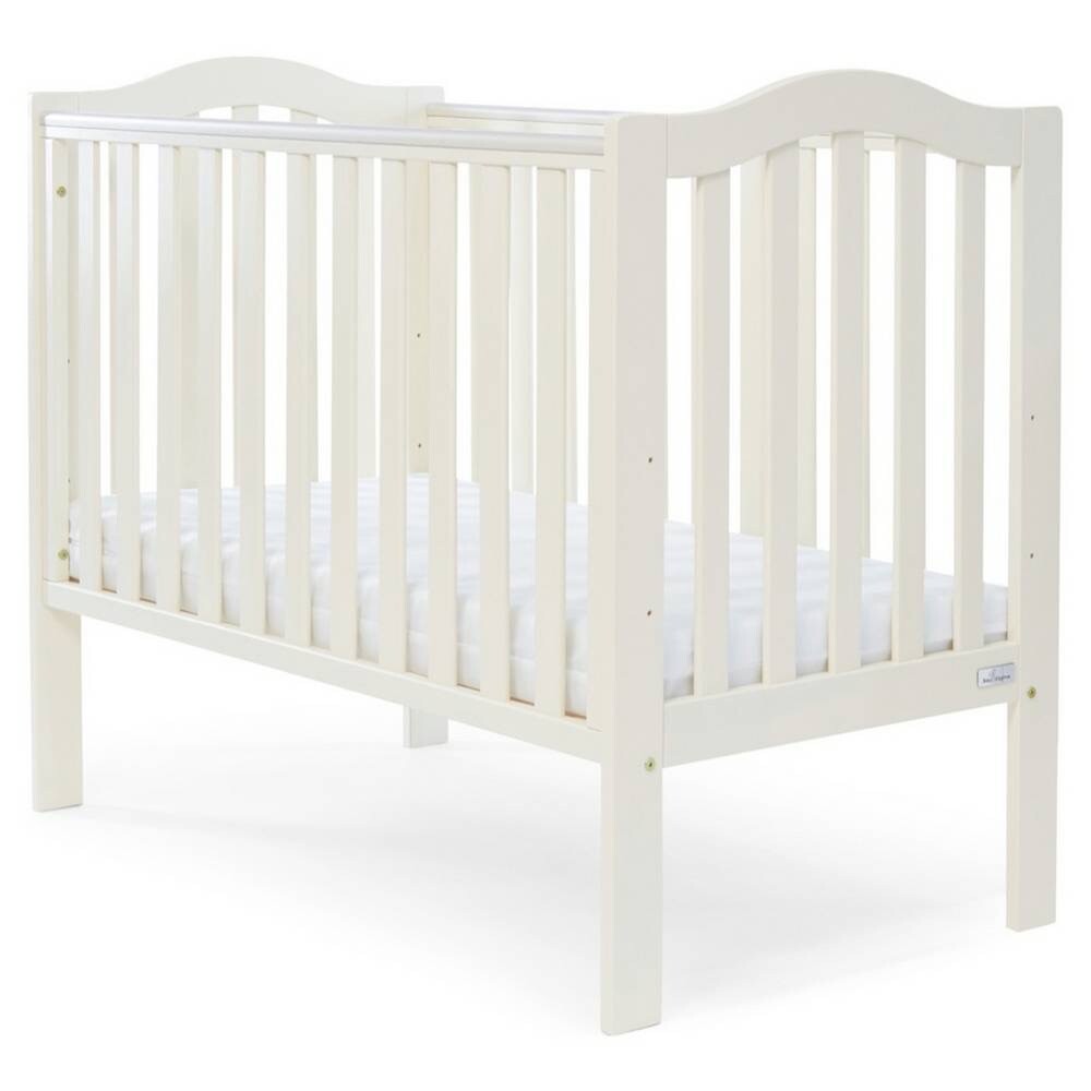 White baby cot in excellent condition. Hardly used as it was at grand