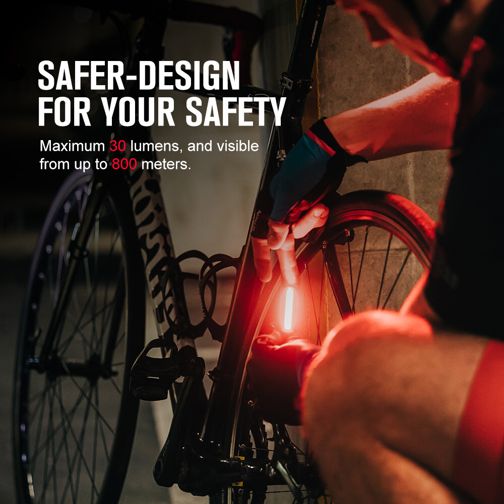 Olight Seemee 30 Tail Light + Bike Headlight RN400 USB Rechargeable Waterproof