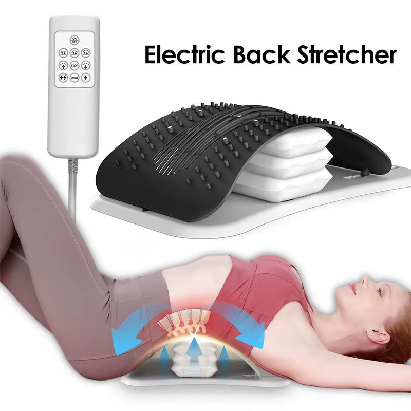 Remote Control Waist Back Traction Massager Adjustable Airbag Support Massage Cu