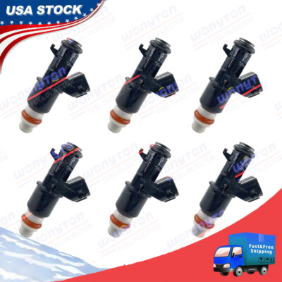 6Pcs fuel injectors 16450-RN0-A01 for 2012 - 2015 Honda Pilot 3.5L