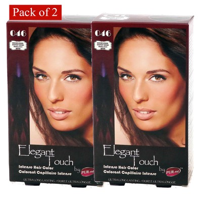 Hair Color Medium Golden Chestnut Brown 046 Elegant Touch By Purest (Pack Of 2)