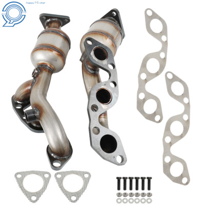 For 2002 2003 2004 Nissan Frontier 3.3L Manifold Catalytic Converter LH+RH SET