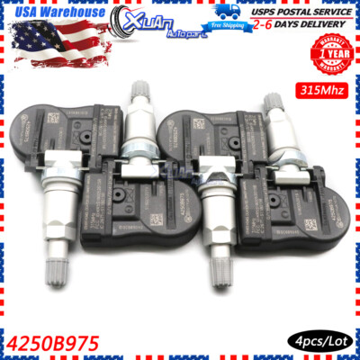 4x TIRE PRESSURE SENSOR TPMS for Mitsubishi Lancer Outlander 315Mhz 4250B975