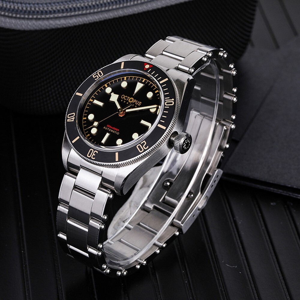 Pre-owned Octopus Men Automatic Watch Mechanical Wristwatch 20bar Bgw-9 Luminous Pt5000