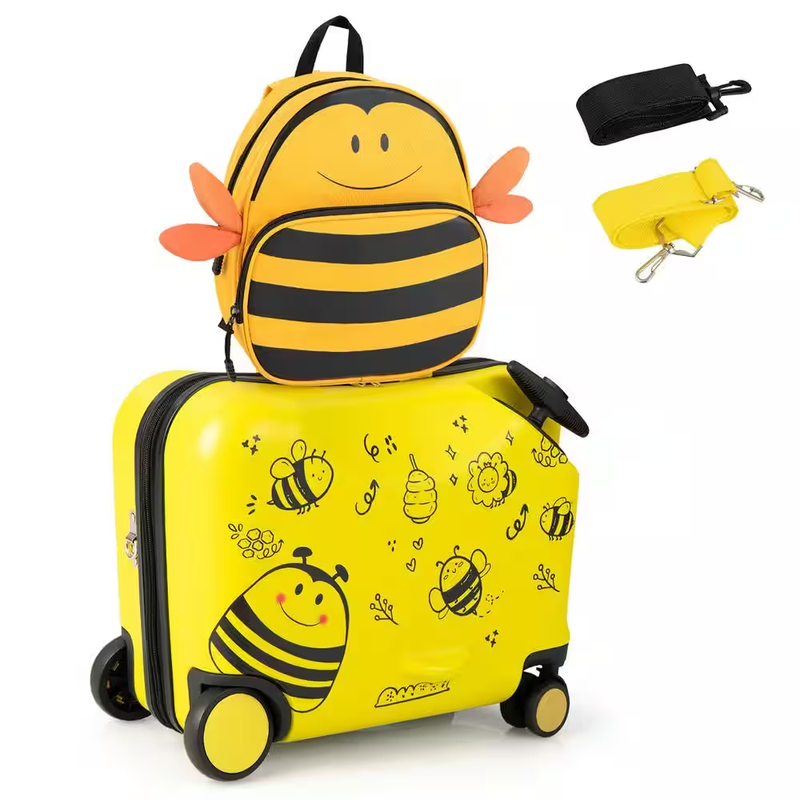 Adventure-ready Kids Ride on Luggage 2-PC Set