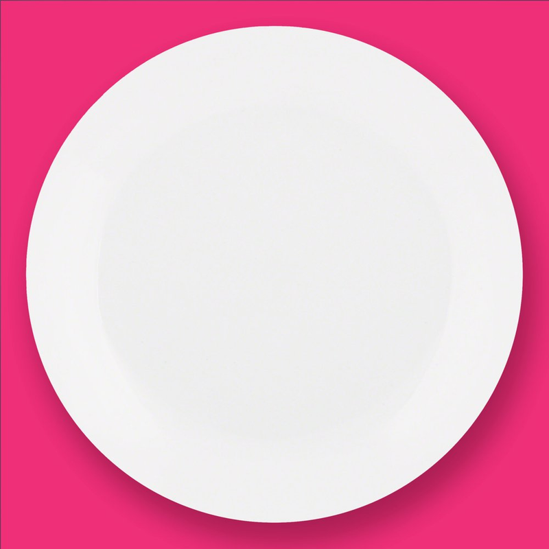 6 Set Dinner Plate Livingware Winter Frost White  Corelle 16   Piece Dinnerware