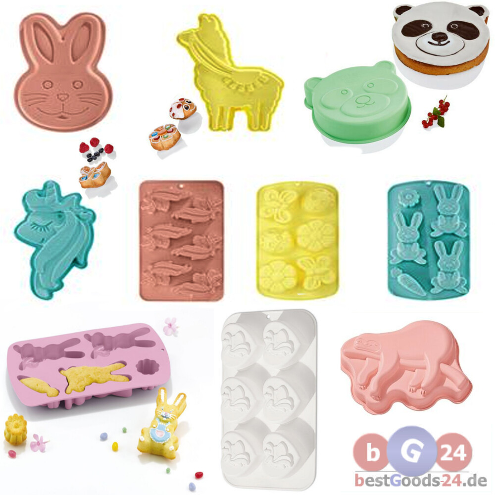 ERNESTO SILIKON BACKFORM Motive Osterhase Hase panda kreativ backen vielseitig 