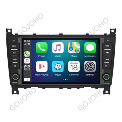 64GB Car Stereo Radio GPS for Mercedes Benz C/CLK Class W203 CarPlay Android 13