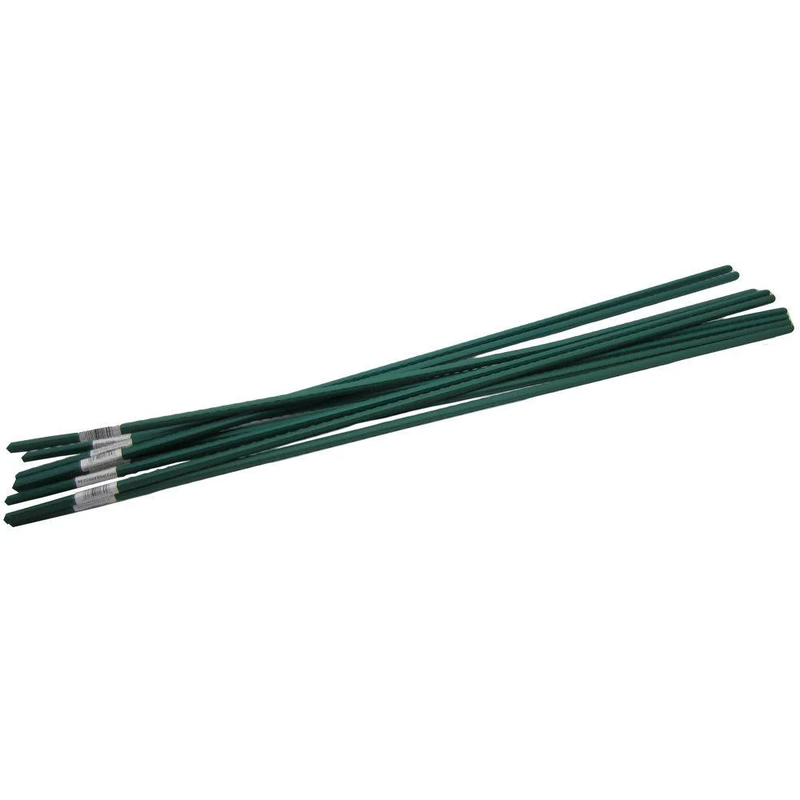 48" Plant Support Plastic and Steel Garden Stakes (10 Pack)