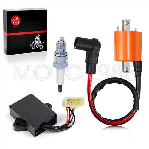 Ignition Coil Ignitor CDI Box & Spark Plug