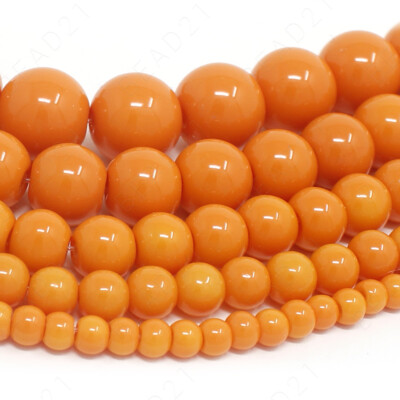 Czech Opaque Glass Beads Round Pearl Coated 4mm 6mm 8mm 10mm 12mm 16'' Strand