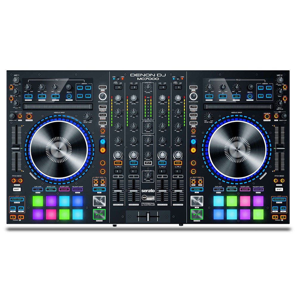 DENON MC7000 Professional 4 Channel Dual USB Controller & Serato DJ Software