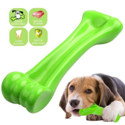New Hot Hard dog chew toys, aggressive chewing rubber teeth clean bones