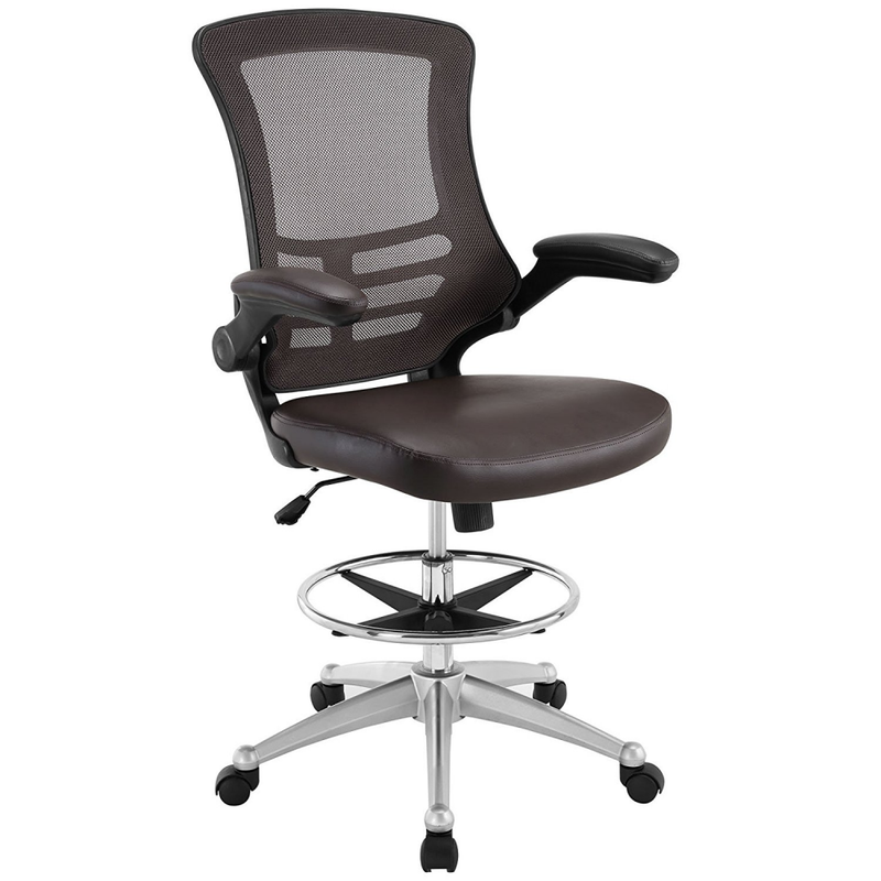 Drafting Stool With Wheels Arms Music Studio Chair Reception Desk