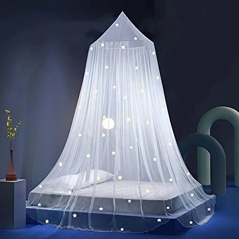 Glow In The Dark, Bed Canopy For Girls Mosquito Net, Princess C