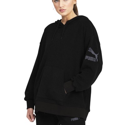 Puma Winter Classics пуловер с капюшоном Женская черная повседневная спортивная верхняя одежда 5310