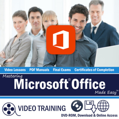 ACCESS EXCEL WORD POWERPOINT 2016/2013 Training Tutorial DVD-ROM Course 42 Hours