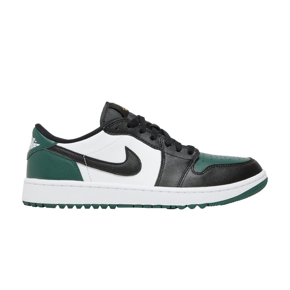 Pre-owned Jordan 1 Low Golf Noble Green Dd9315-107 Sneakers In White/black/noble Green