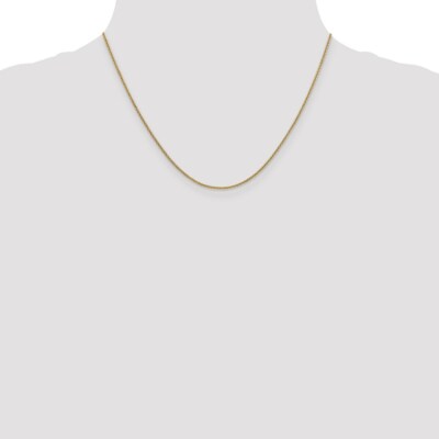 Pre-owned Superdealsforeverything Real 14kt Yellow Gold 1.4mm Round Cable Chain; 18 Inch; Lobster Clasp