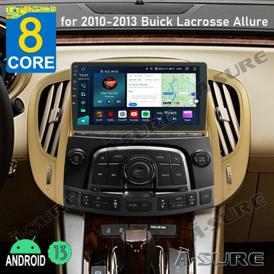 4+64GB Android 13 Stereo Radio for 2010-2013 Buick Lacrosse Wifi 4G LTE Carplay