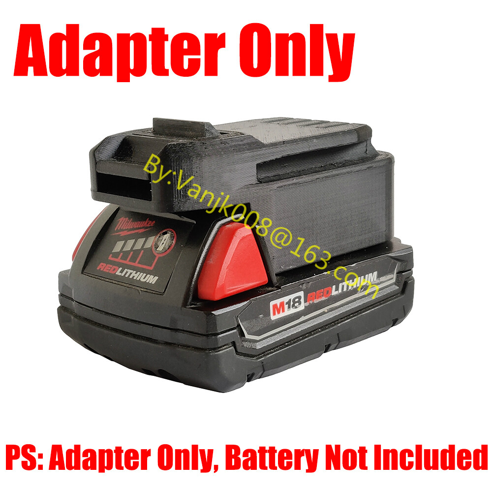 Milwaukee M18 LiIon Battery To Craftsman V20 Series Tools Adapter