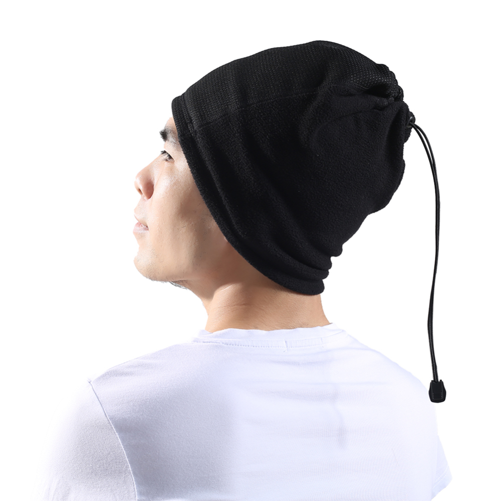 Winter Polar Fleece Windproof Half Face Mask Adjustable Neck Warmer Gaiter Scarf