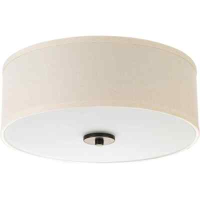 Progress Lighting Inspire 13 in Antique Bronze Integrated LED Ceiling Light Drum