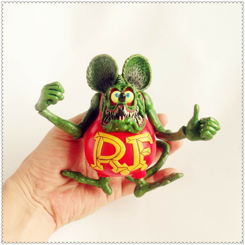 Collectibles 13" Green RAT FINK Action Figure Big "Daddy" Ed Roth