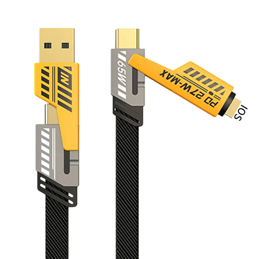 4 in 1 Fast Charging Cable Cell Phone Charger Cord For iPhone 16 15 14 13Pro Max